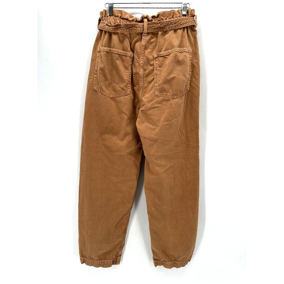 Etica Wade Relaxed Trouser Pants Brown Size S Preppy Sustainable‎ Boho Capsule - Picture 5 of 11